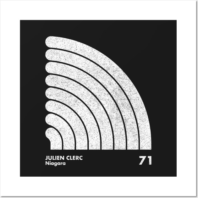 Julien Clerc / Minimal Graphic Design Tribute Wall Art by saudade